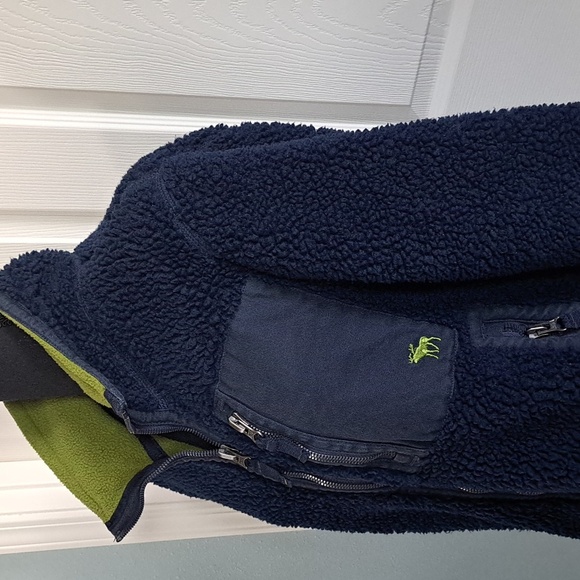 Vintage Abercrombie & Fitch Zip Chunky Original Authentic Sherpa Fleece Jacket - Picture 8 of 8